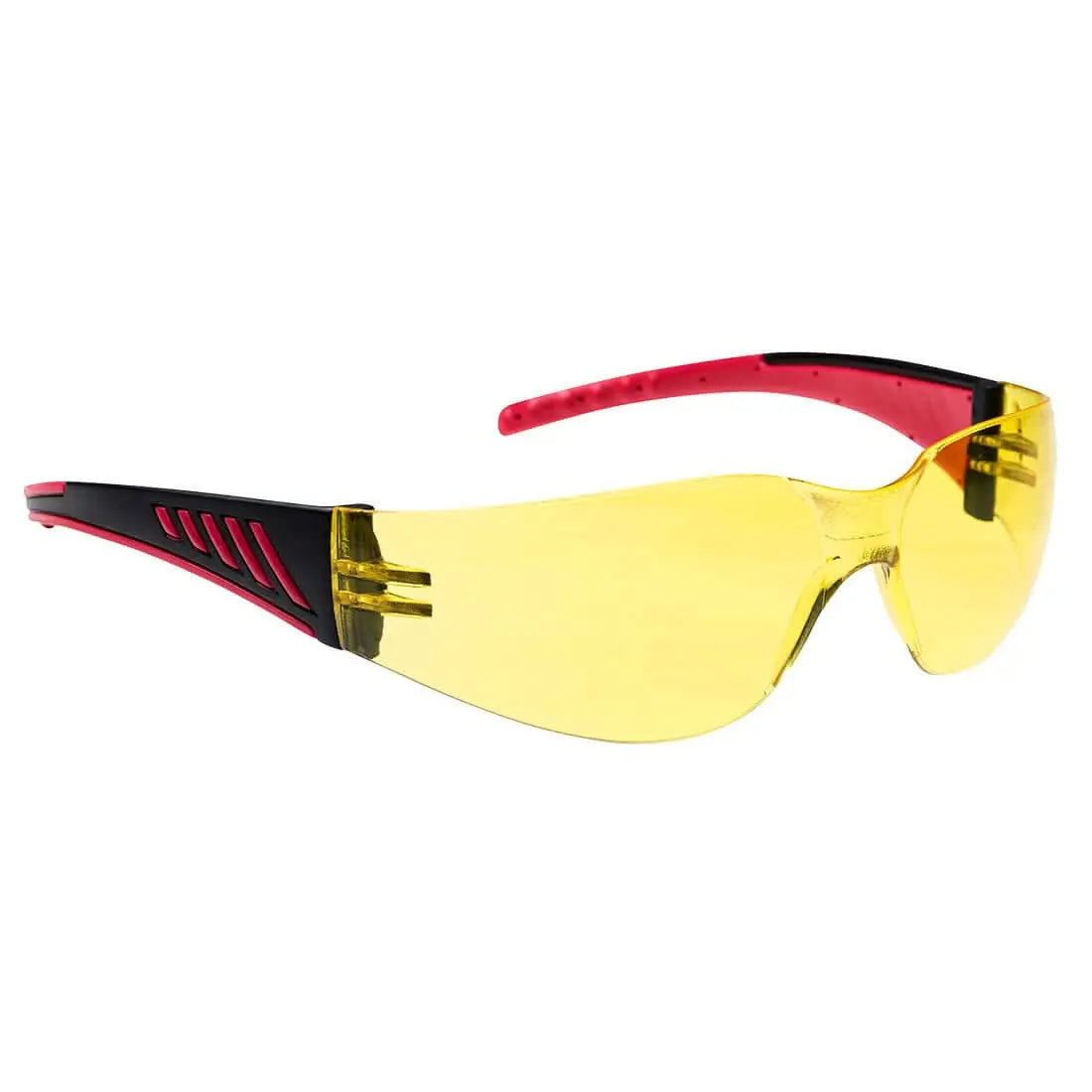 Wrap Around Hip Safety Glasses Pr32 - Amber - Customisable Safety Spectacles