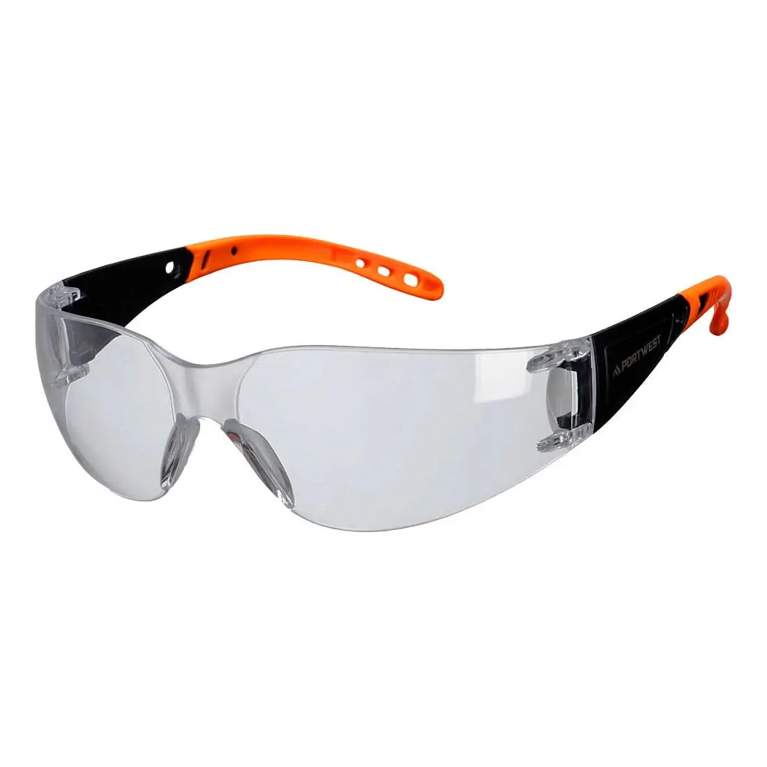Wrap Around Hip Safety Glasses Pr32 - Clear - Customisable Safety Spectacles