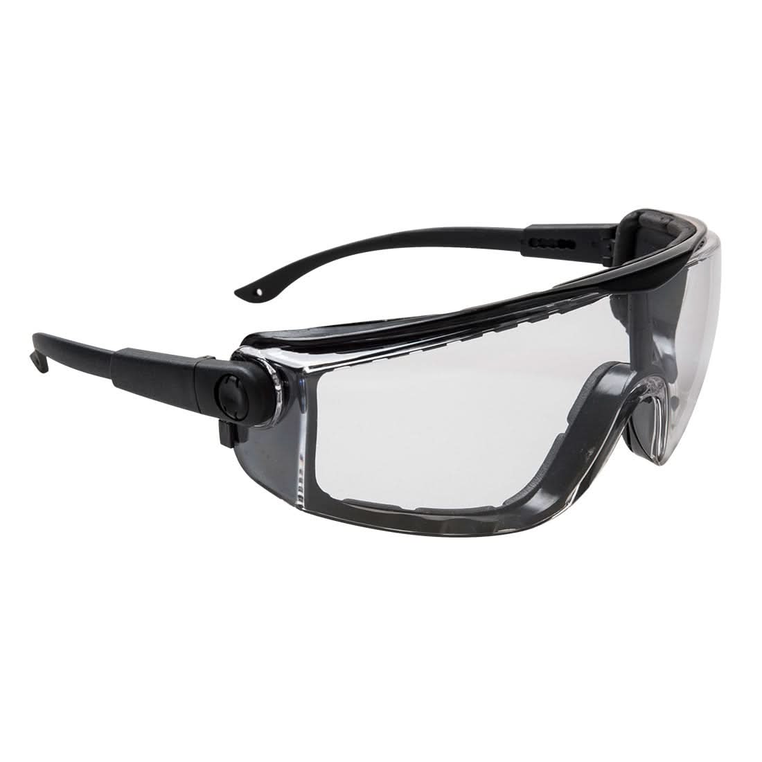 Portwest Focus Safety Glasses PS03 - Clear - Customisable PPE