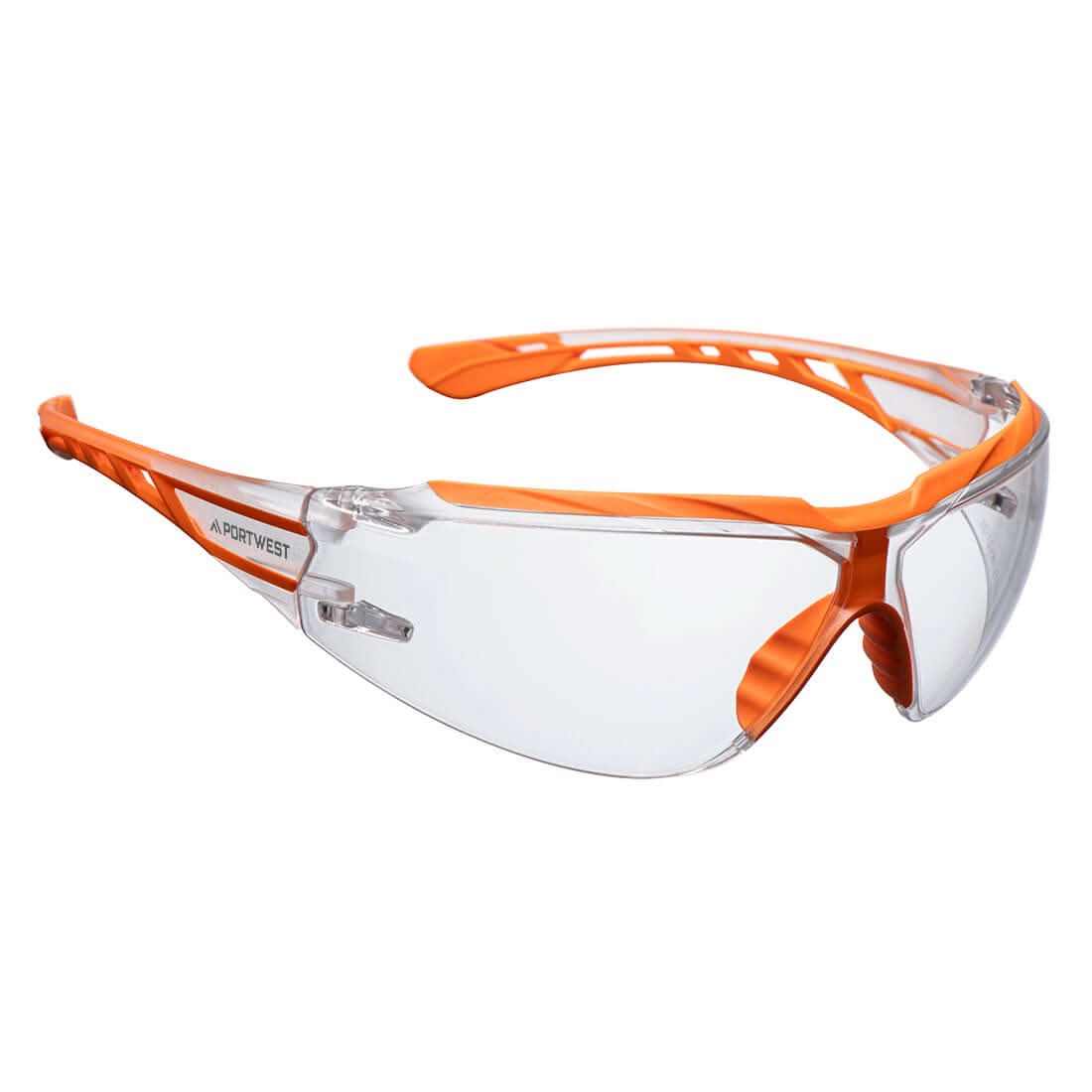 Portwest Dynamic Kn Safety Glasses PS10 - Clear - Customisable PPE