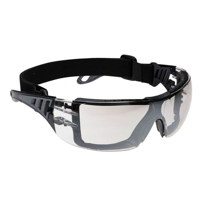 Portwest Tech Look Plus Safety Glasses PS11 - Mirror - Customisable PPE