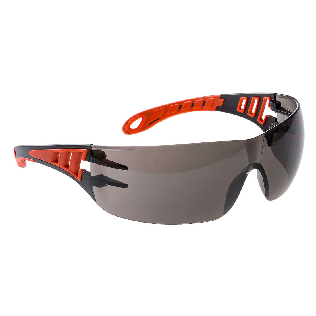 Portwest Tech Look Safety Glasses PS12 - Smoke - Customisable PPE