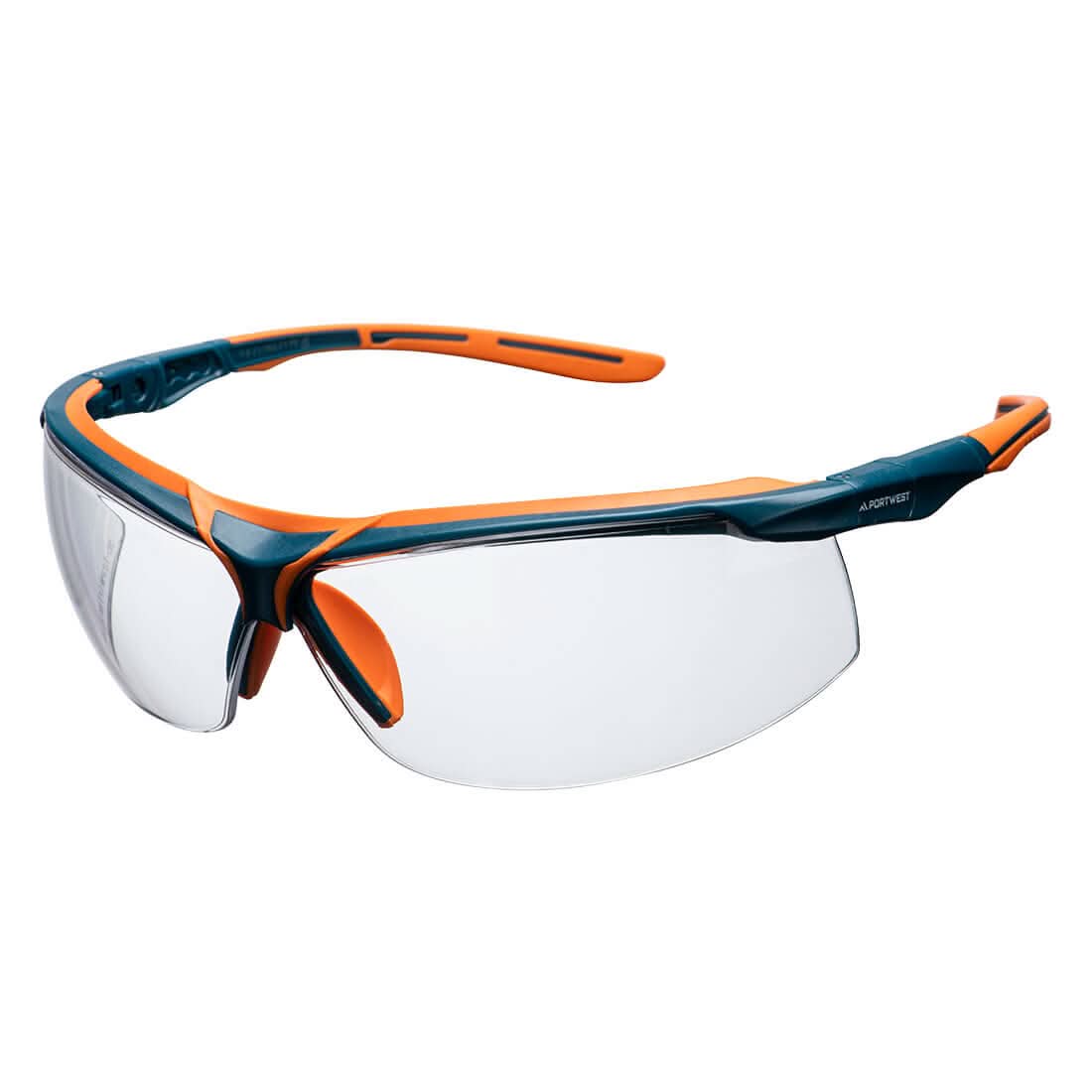 Portwest Mega Kn Safety Glasses PS13 - Clear - Customisable PPE