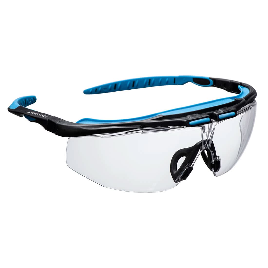 Portwest Peak Kn Safety Glasses PS23 - Clear - Customisable PPE