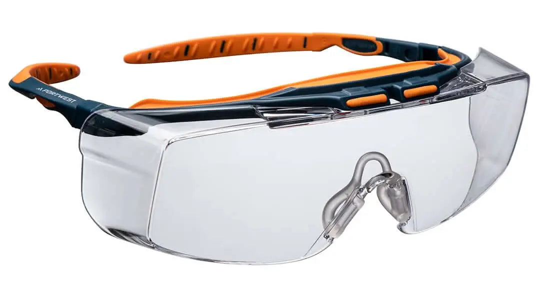 Peak Otg Safety Glasses Ps24 - Clear - Customisable Safety Spectacles