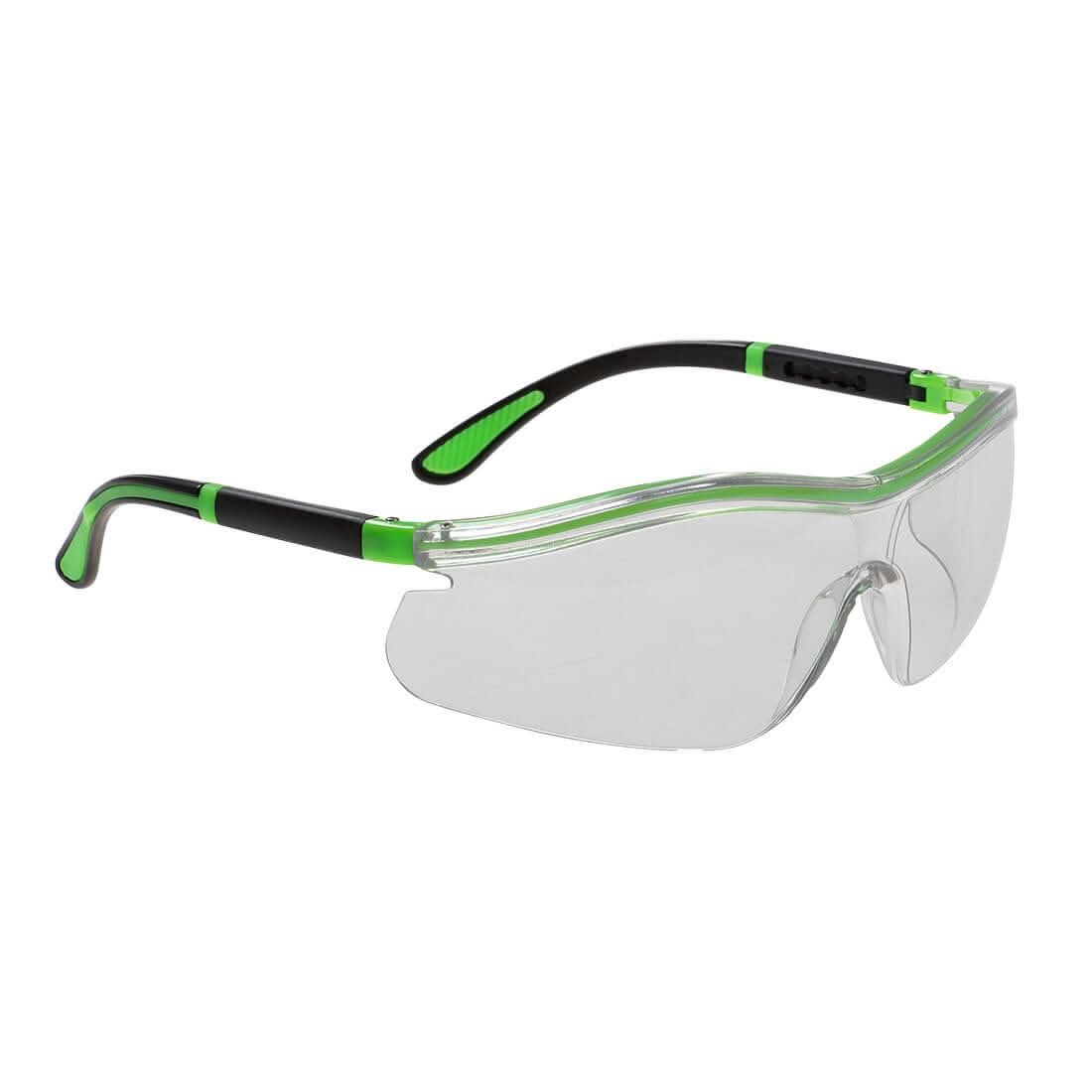 Portwest Neon Safety Safety Glasses PS34 - Clear - Customisable PPE