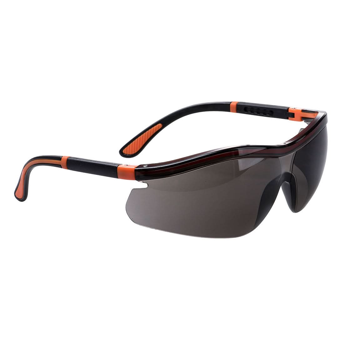 Portwest Neon Safety Safety Glasses PS34 - Smoke - Customisable PPE