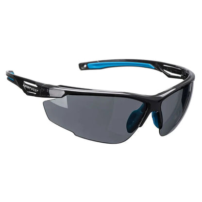 Anthracite Kn Safety Glasses Ps37 - Smoke - Customisable Safety Spectacles