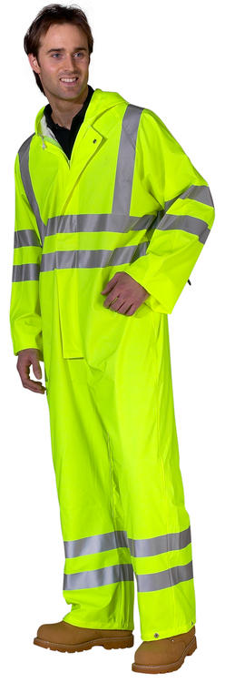 Beeswift Hi Vis Pu Breathable Coverall - - Customisable Coveralls