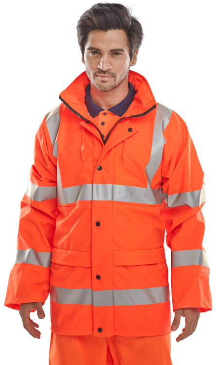 Beeswift Hi Vis Pu Jacket - - Customisable Jackets