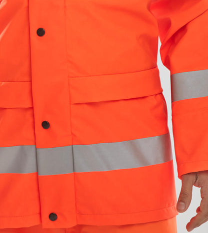Beeswift Hi Vis Pu Jacket - - Customisable Jackets
