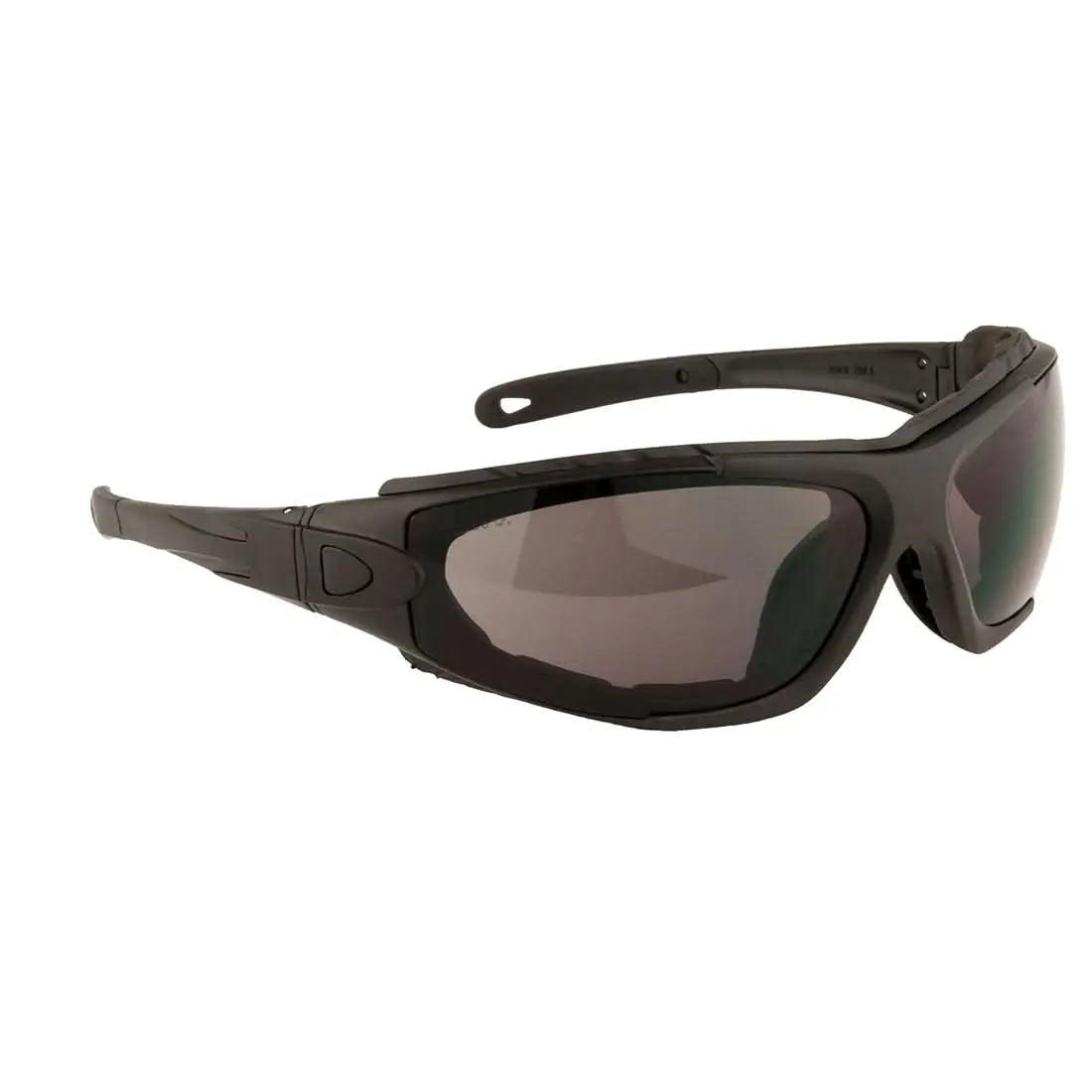 Levo Safety Glasses Pw11 - Smoke - Customisable Safety Spectacles