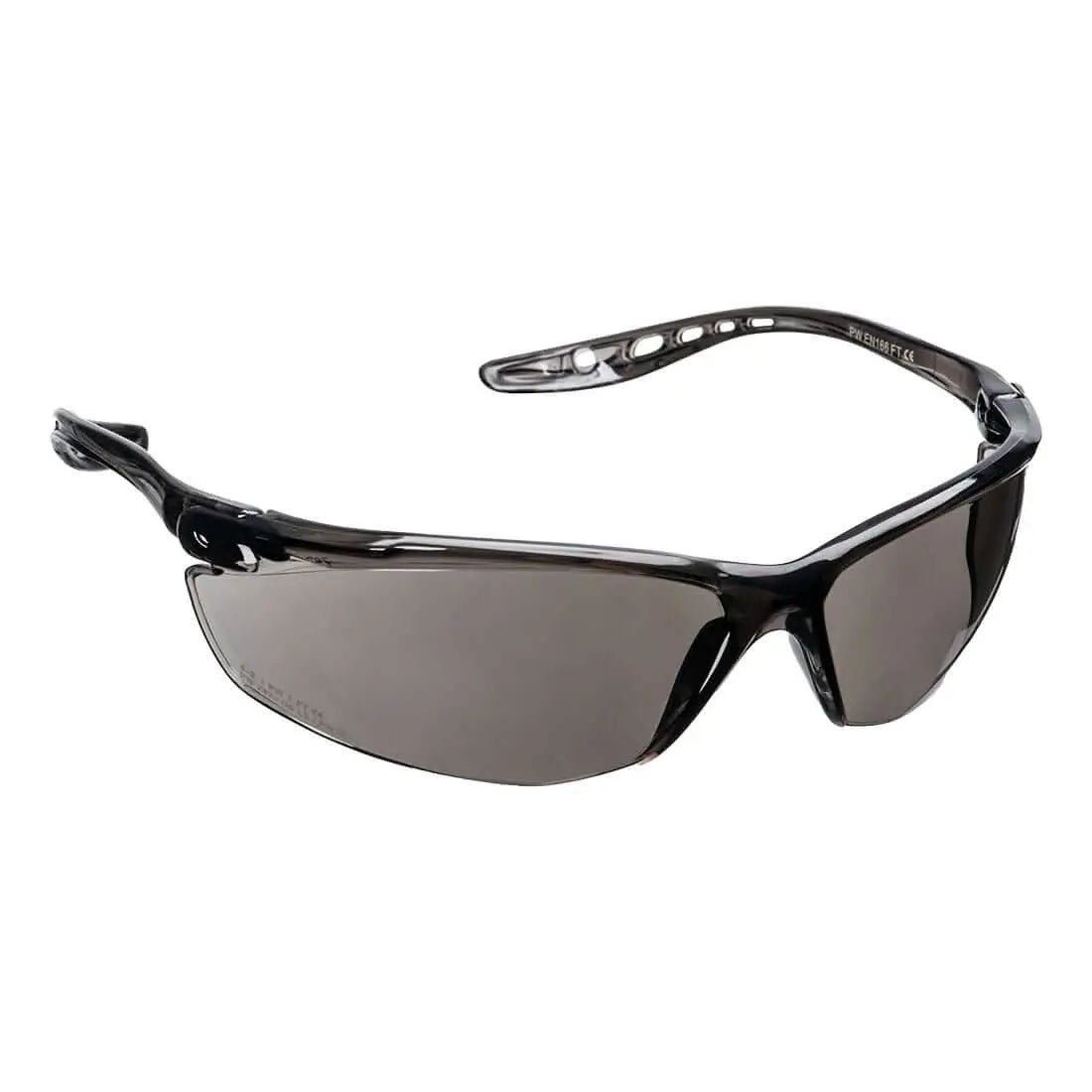 Lite Safety Glasses Pw14 - Smoke - Customisable Safety Spectacles