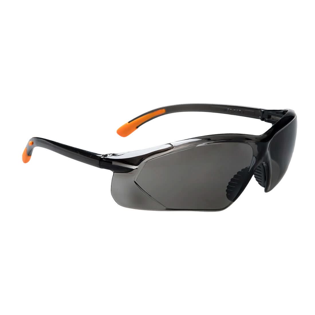 Portwest Fossa Safety Glasses PW15 - Smoke - Customisable PPE