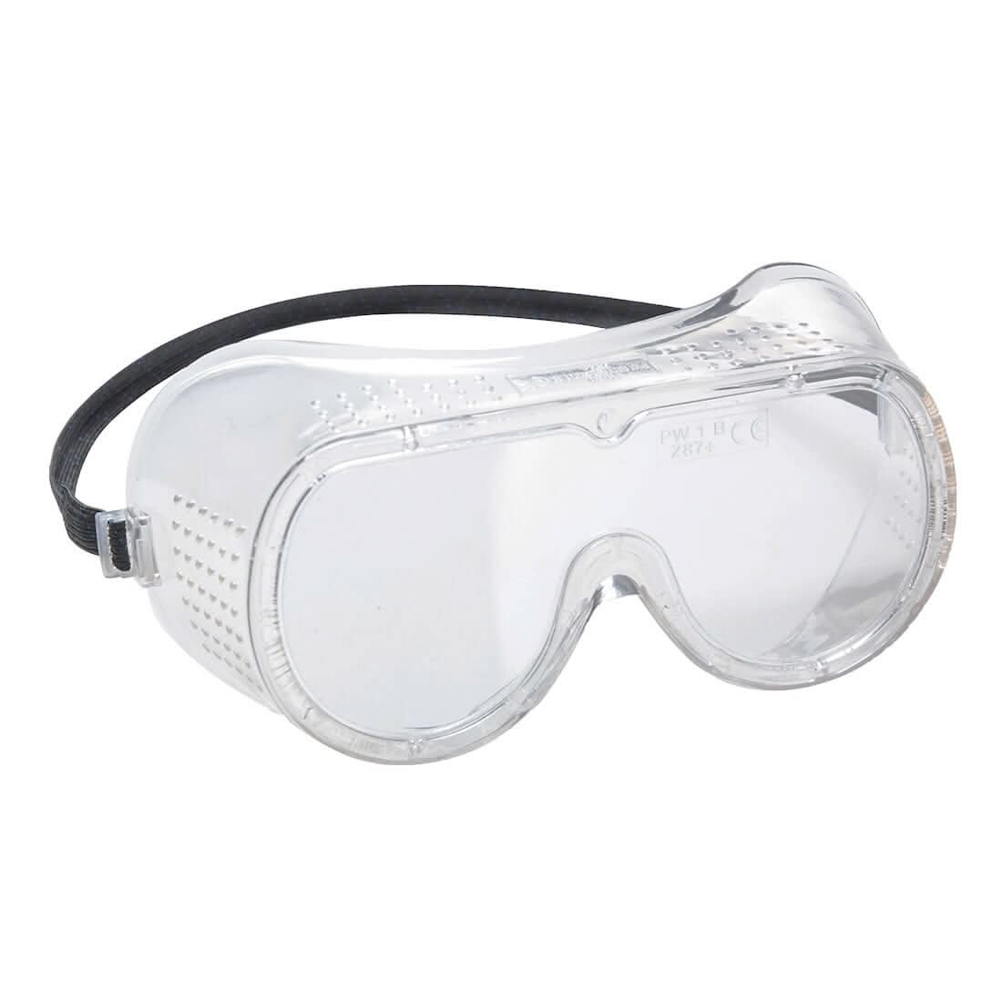 Portwest Direct Vent Goggles PW20 - Clear - Customisable PPE