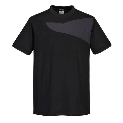 Pw2 Cotton Comfort T Shirt S/S - Black Zoom Grey - Customisable T-Shirt