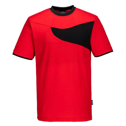 Pw2 Cotton Comfort T Shirt S/S - Red Black - Customisable T-Shirt