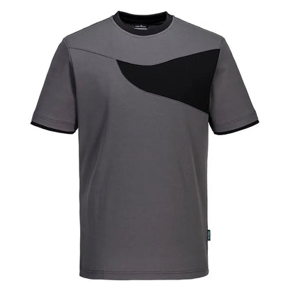 Pw2 Cotton Comfort T Shirt S/S - Zoom Grey Black - Customisable T-Shirt