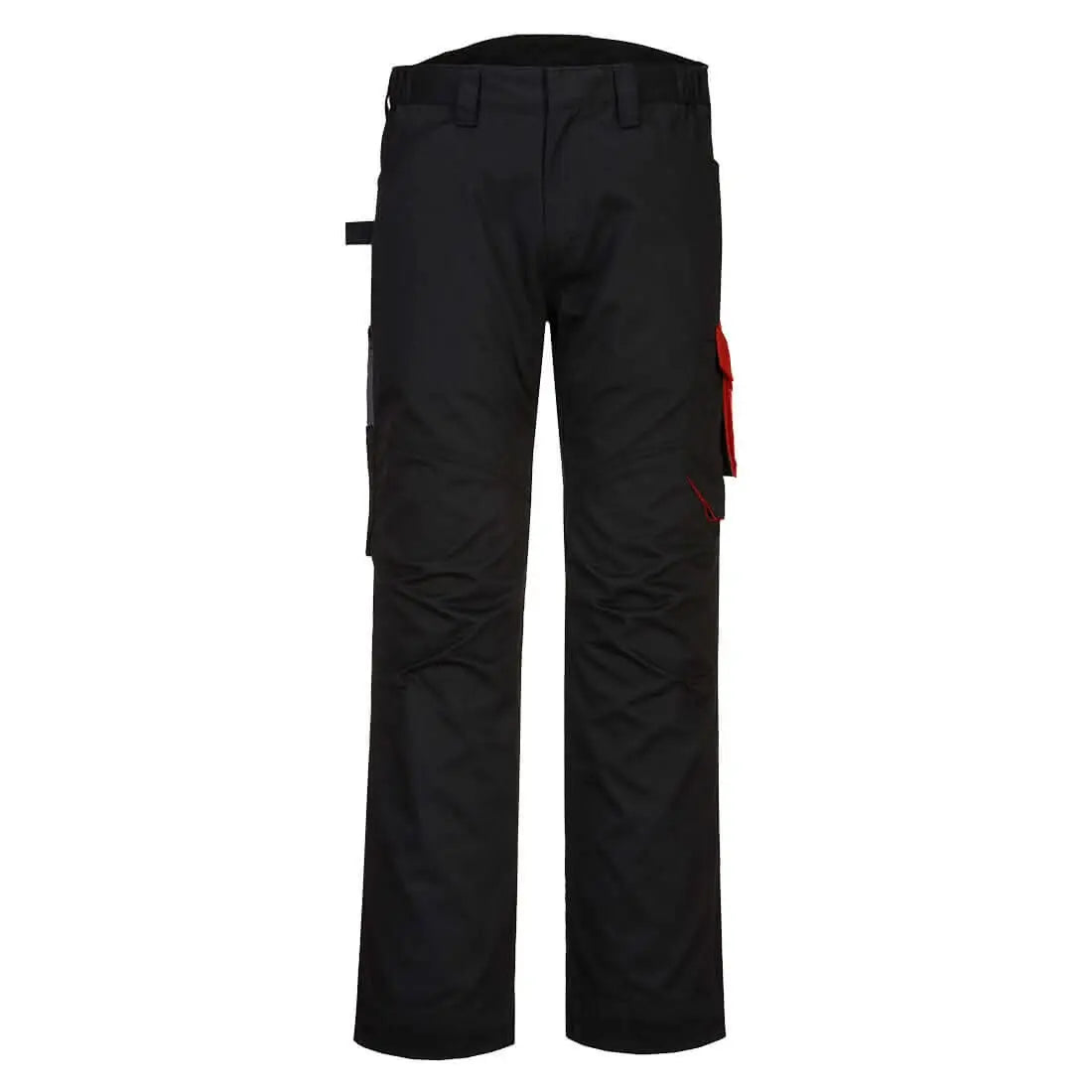 Pw2 Service Trousers Pw240 - Black Red - Customisable Work Trousers