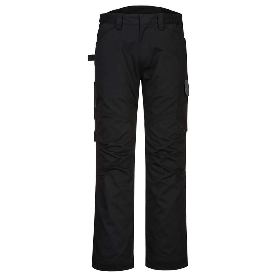 Portwest Pw2 Service Trousers PW240 - Black Zoom Grey - Customisable Trousers