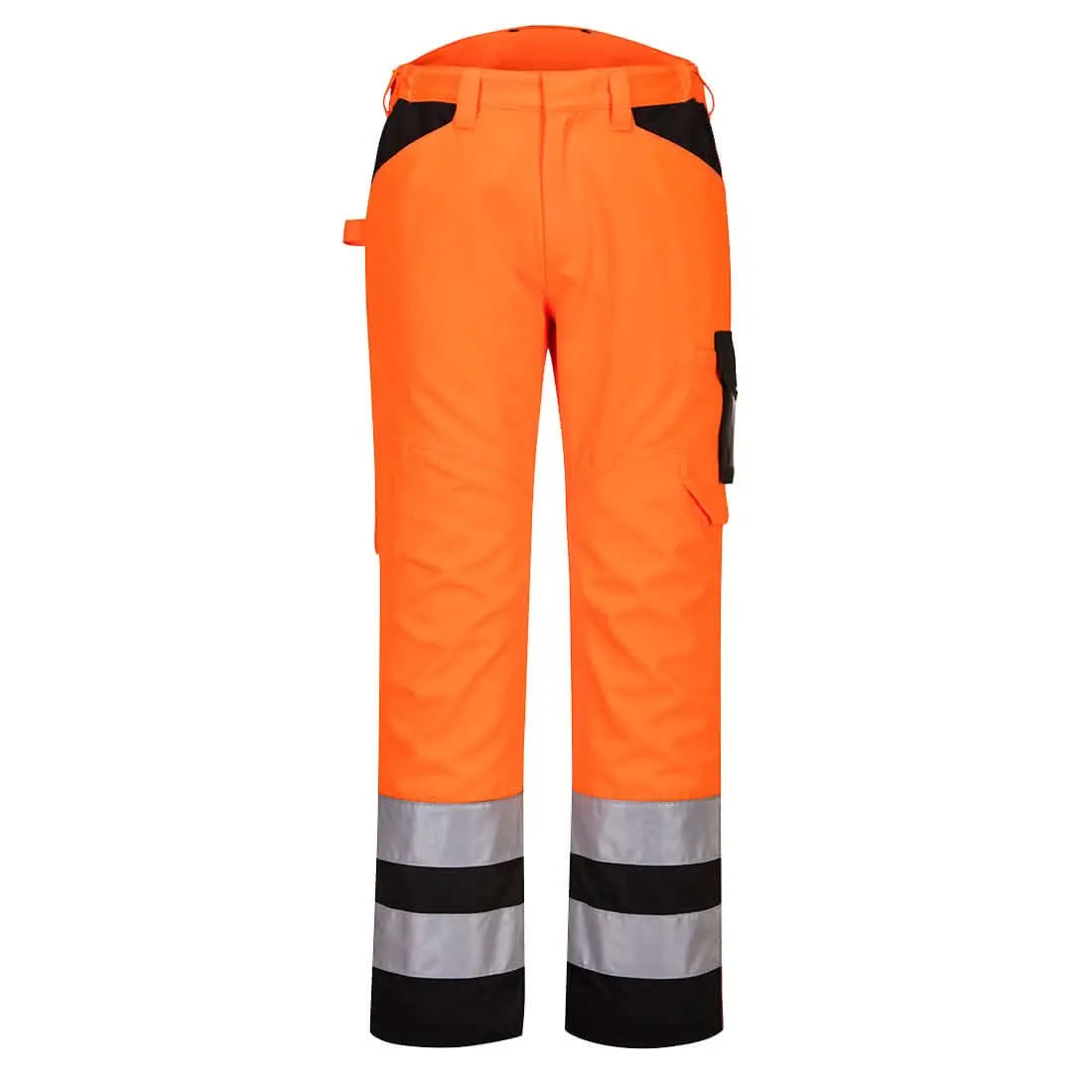 Pw2 Hi Vis Service Trousers Pw241 - Orange Black - Customisable Service Trousers