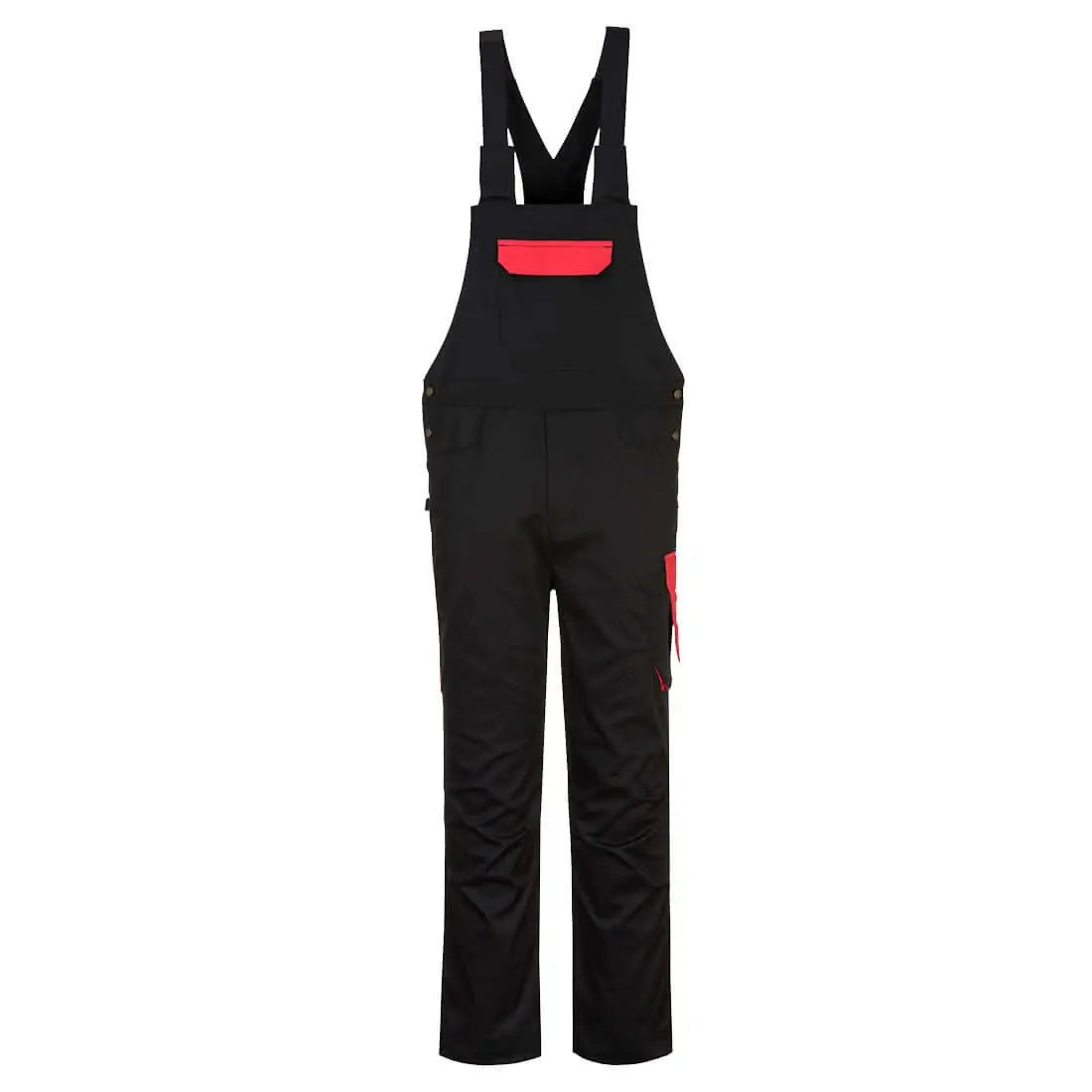 Pw2 Bib And Brace Pw243 - Black Red - Customisable Bib &amp; Braces