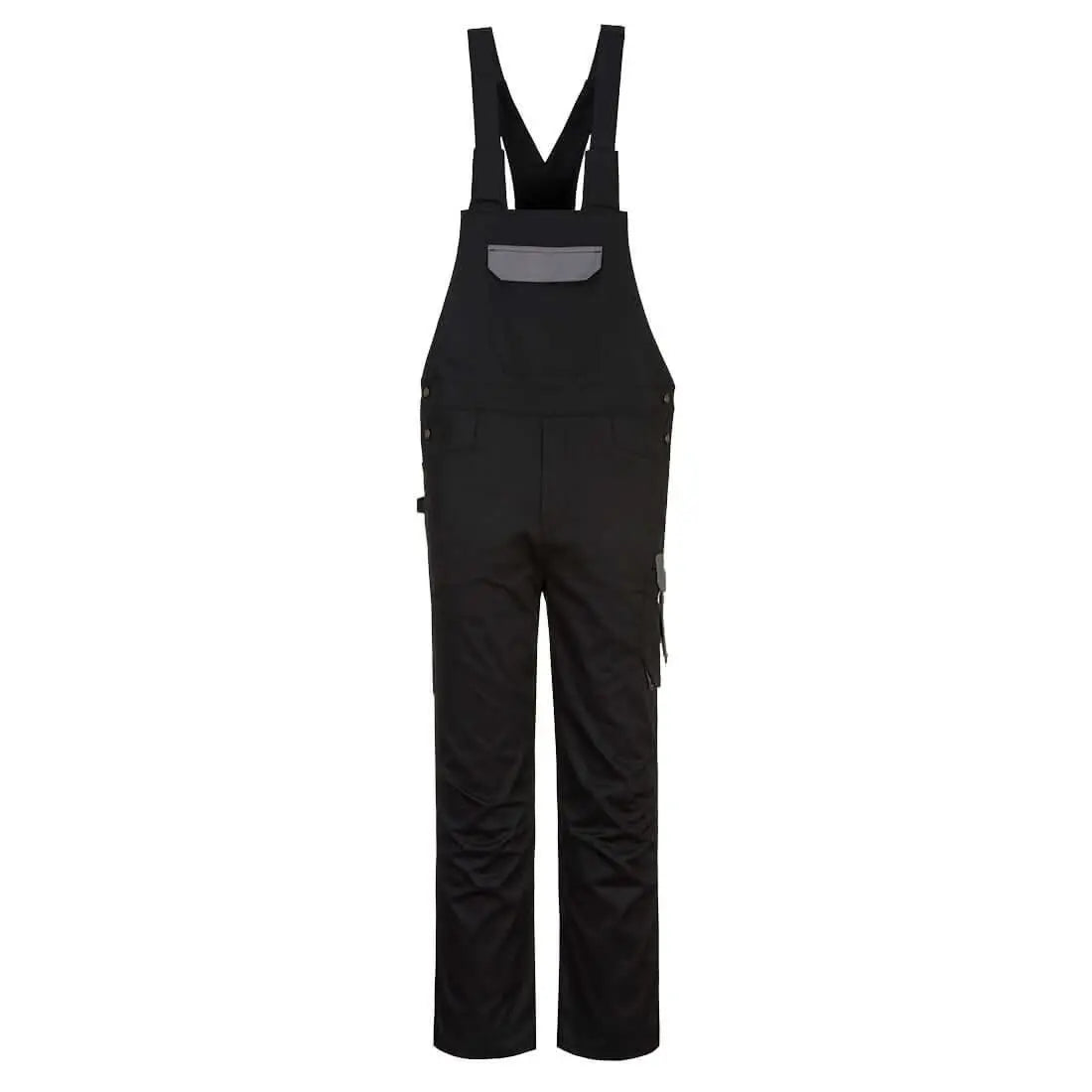 Pw2 Bib And Brace Pw243 - Black Zoom Grey - Customisable Bib &amp; Braces