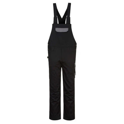 Pw2 Bib And Brace Pw243 - Black Zoom Grey - Customisable Bib &amp; Braces