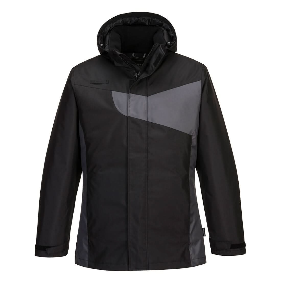 Portwest Pw2 Winter Jacket PW260 - Black Zoom Grey - Customisable Jackets