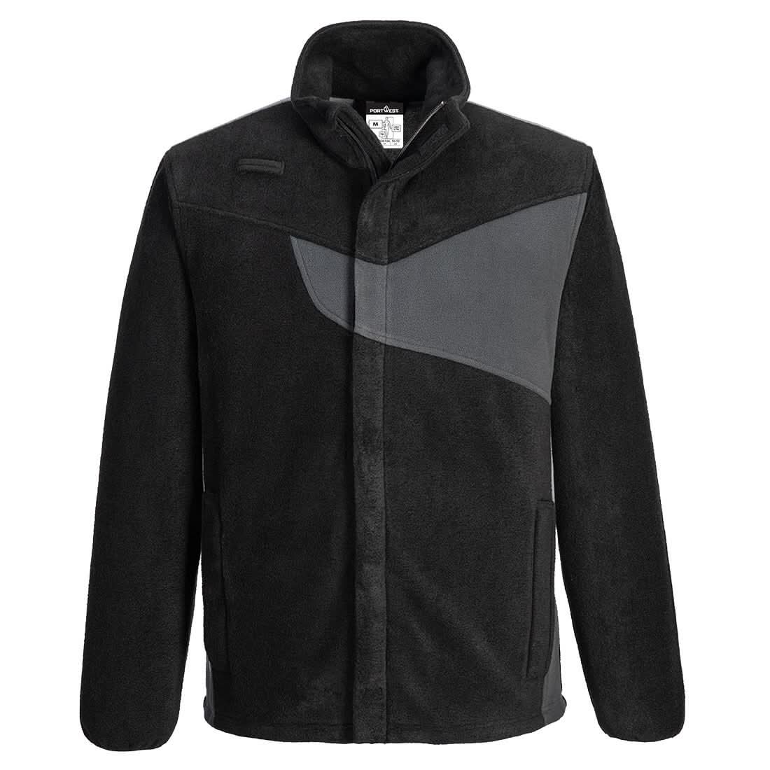 Portwest Pw2 Fleece PW270 - Black Zoom Grey - Customisable Fleece