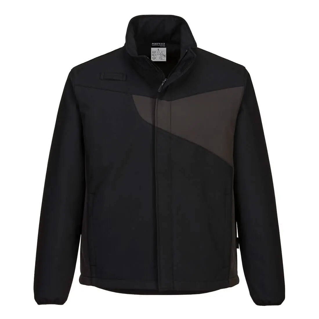 Pw2 Softshell (2 L) Pw271 - Black Zoom Grey - Customisable Softshell Jackets