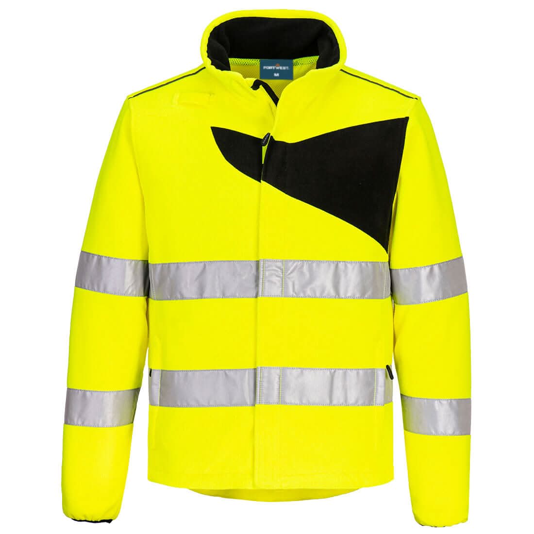 Portwest Pw2 Hi Vis Fleece PW274 - Yellow Black - Customisable Fleece