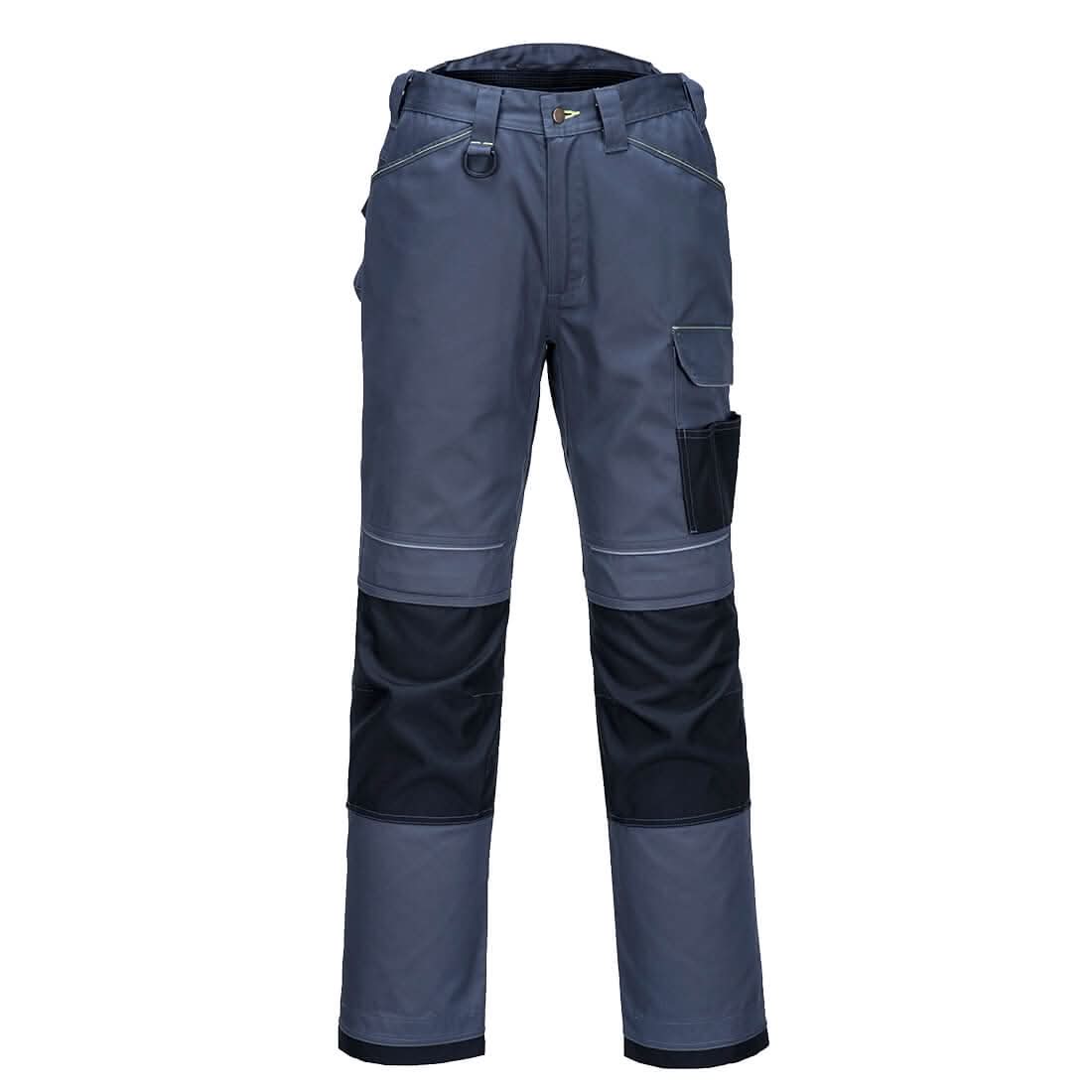 Portwest Pw3 Lightweight Stretch Trousers PW304 - Zoom Grey Black - Customisable Trousers