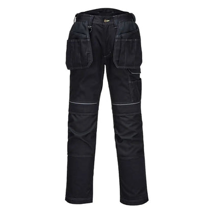 Pw3 Stretch Holster Work Trousers Pw305 - Black - Customisable Work Trousers