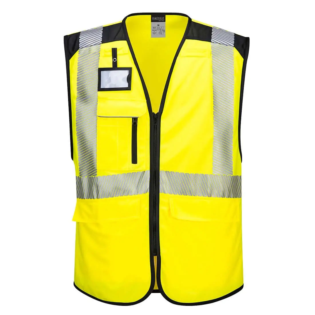 Pw3 Hi Vis Executive Vest Pw309 - Yellow Black - Customisable Vests