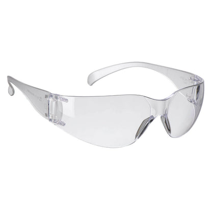 Wrap Around Safety Glasses Pw32 - Clear One Size - Customisable Safety Spectacles
