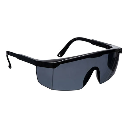 Portwest Classic Safety Spectacles PW33 - Smoke Black Orange - Customisable PPE