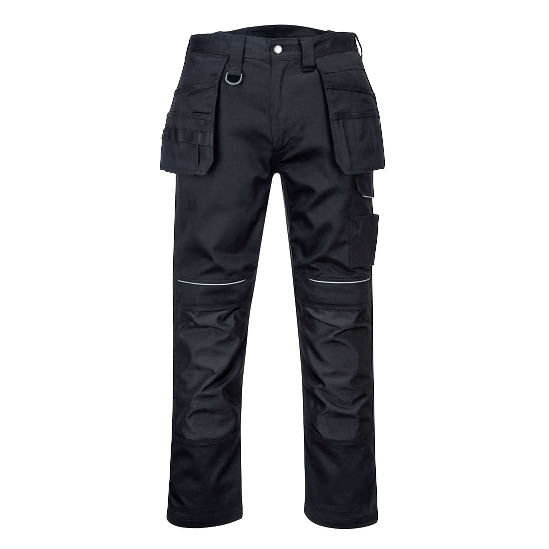 Portwest Pw3 Cotton Work Holster Trousers PW347 - Black - Customisable Trousers