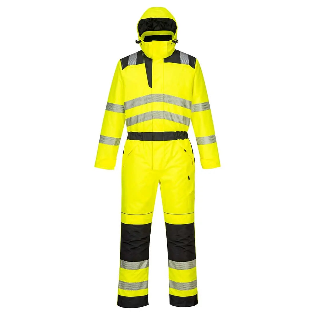 Pw3 Hi Vis Winter Coverall Pw352 - Yellow Black - Customisable Coveralls