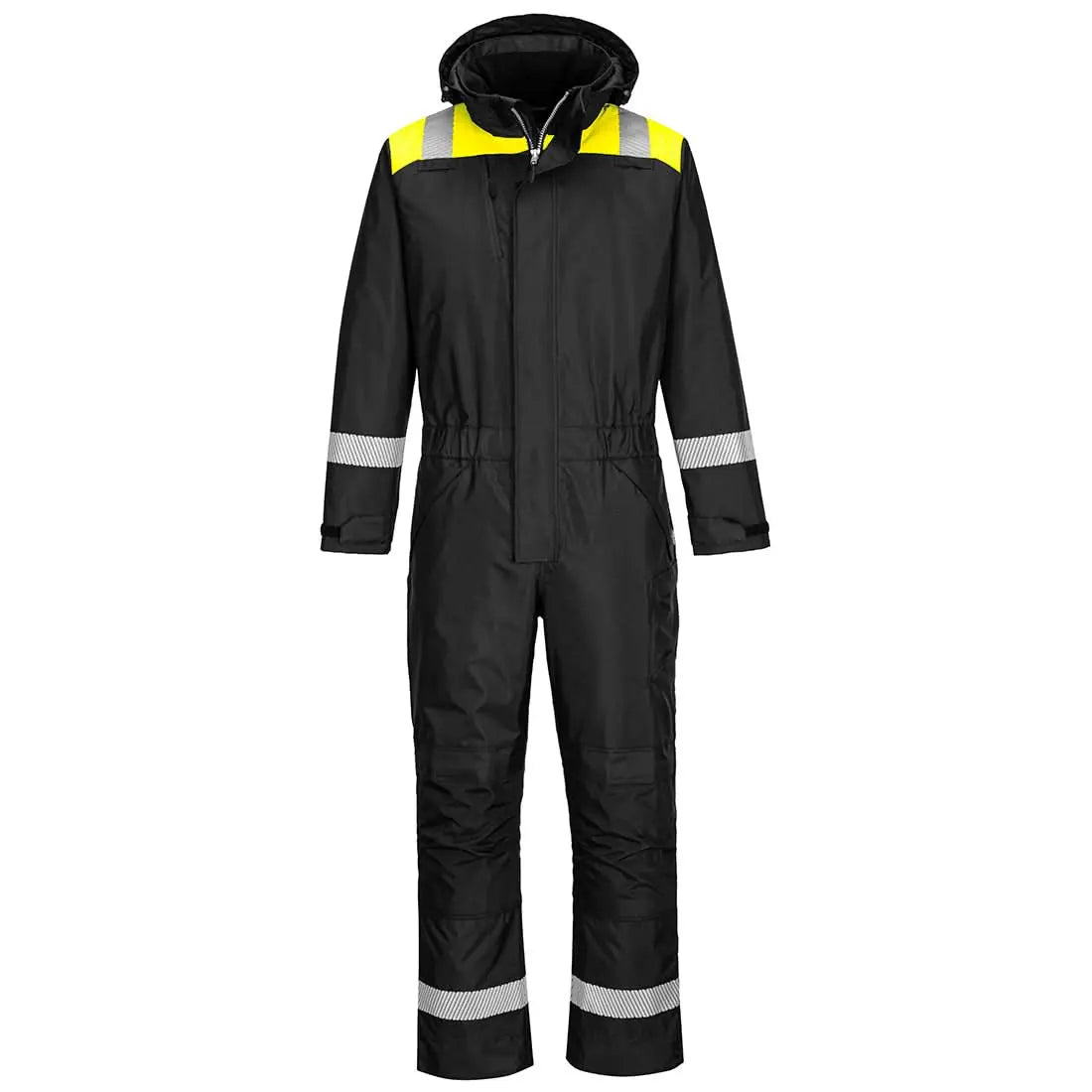 Pw3 Winter Coverall Pw353 - Black Yellow - Customisable Coveralls