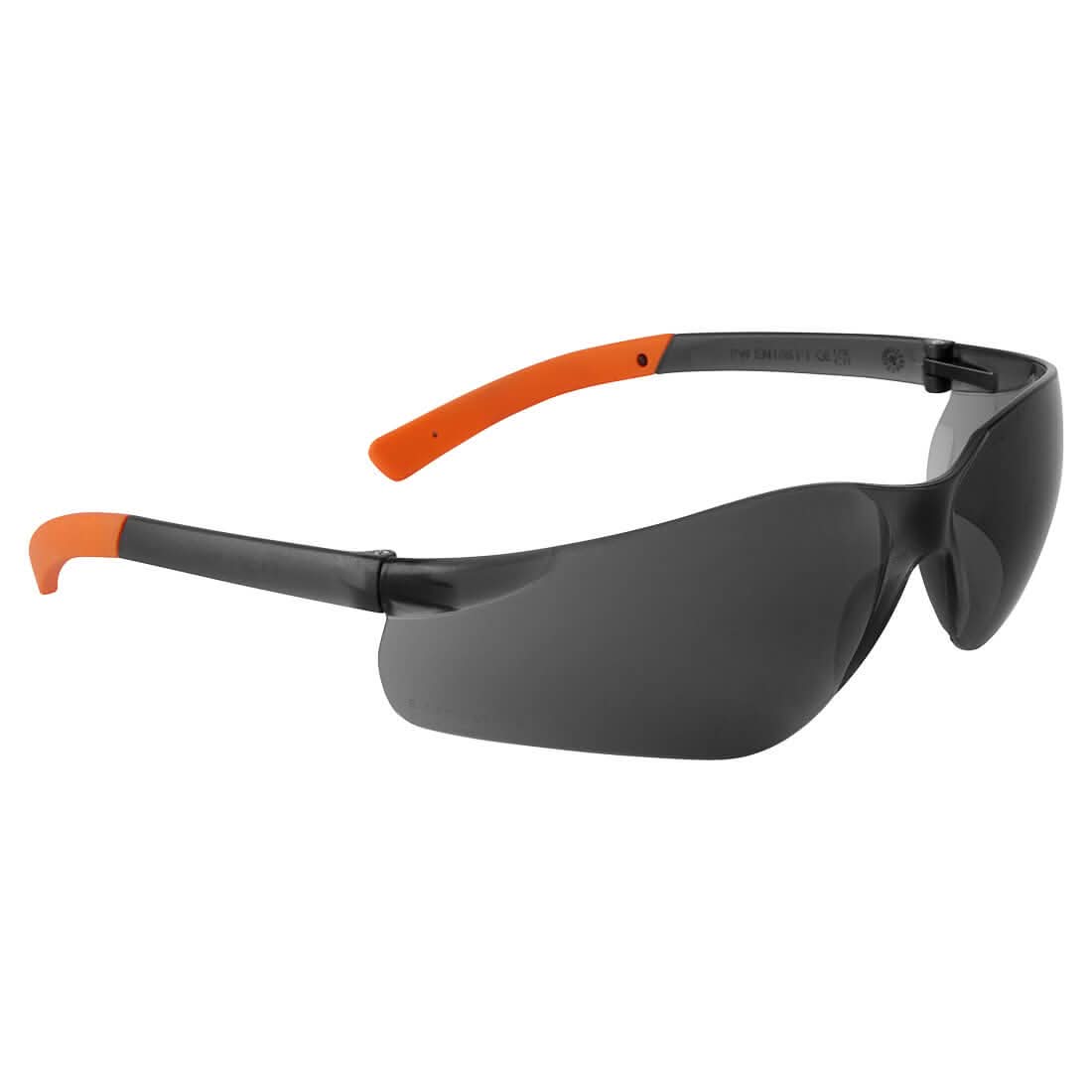 Portwest Pan View Safety Glasses PW38 - Smoke Orange - Customisable PPE