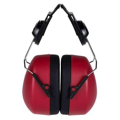 Portwest Clip On Ear Defenders PW42 - Red - Customisable Ear Defence
