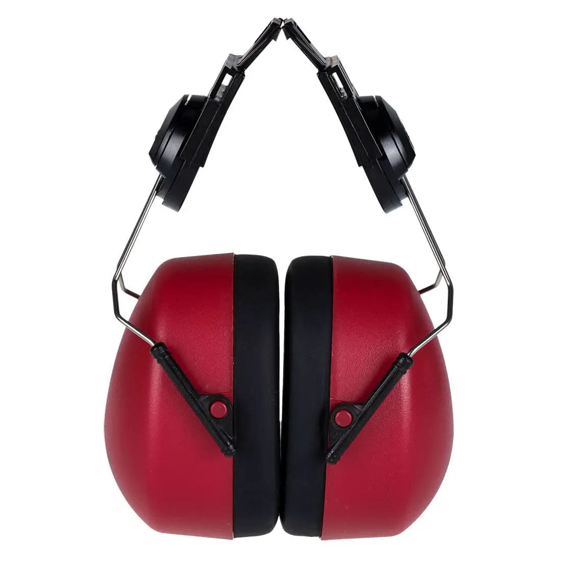 Clip On Ear Defenders Pw42 - Red - Customisable Ear Muffs