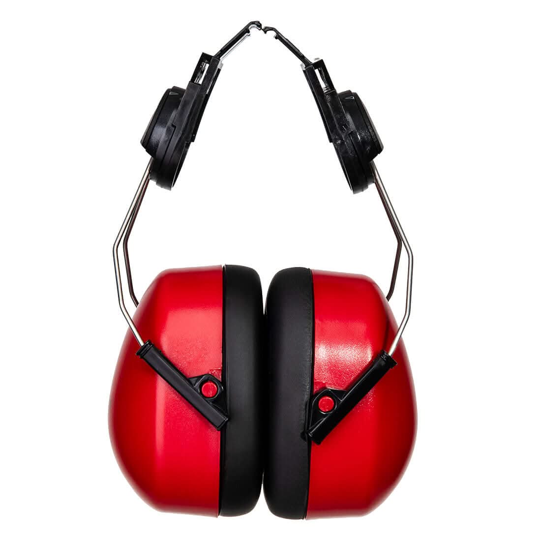 Portwest Endurance Clip On Ear Defenders PW47 - Red - Customisable Ear Defence