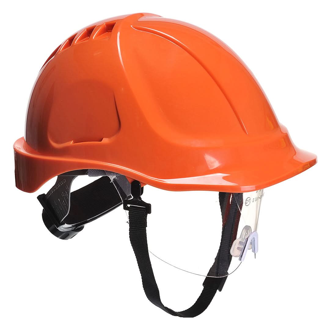 Portwest Endurance Plus Visor Helmet PW54 - Orange - Customisable Helmets