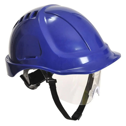 Endurance Plus Visor Helmet Pw54 - Royal Blue - Customisable Safety Helmet