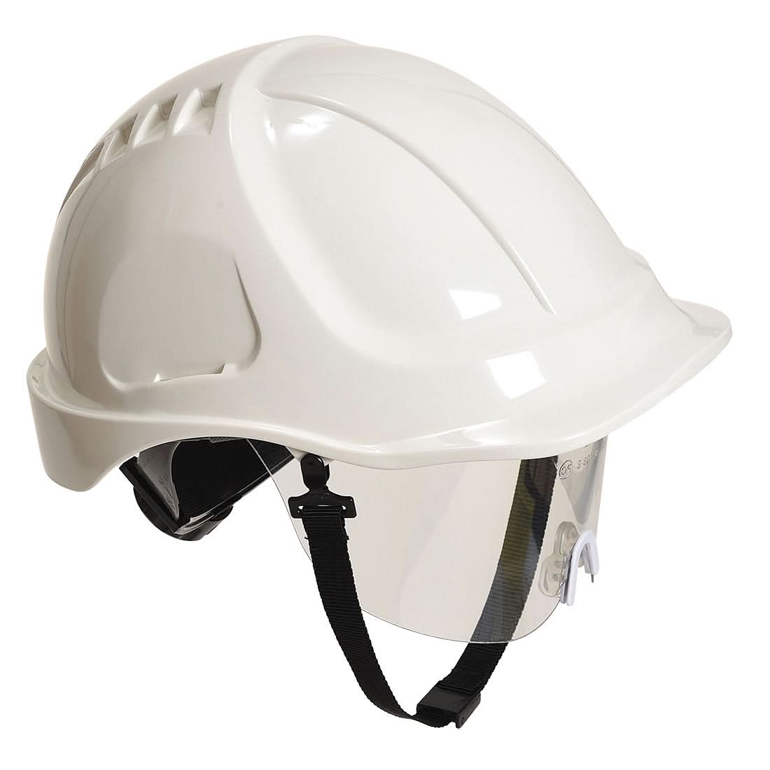Portwest Endurance Plus Visor Helmet PW54 - White - Customisable Helmets