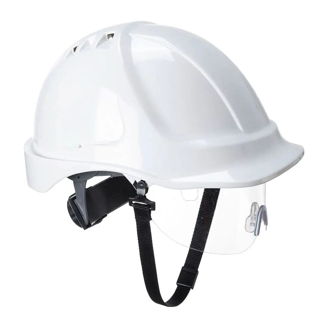 Endurance Visor Helmet Pw55 - White - Customisable Safety Helmet
