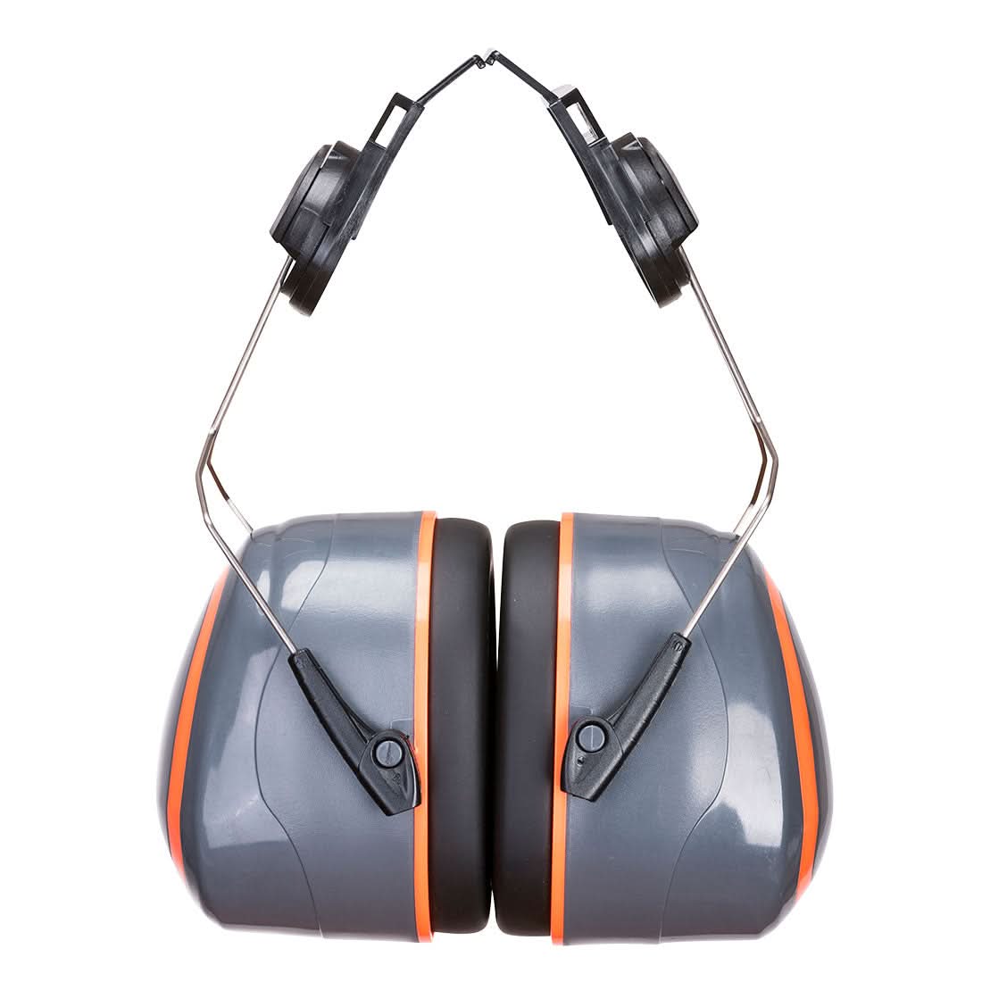 Portwest Hv Extreme Ear Defenders High Clip On PW62 - Grey Orange - Customisable Ear Defence