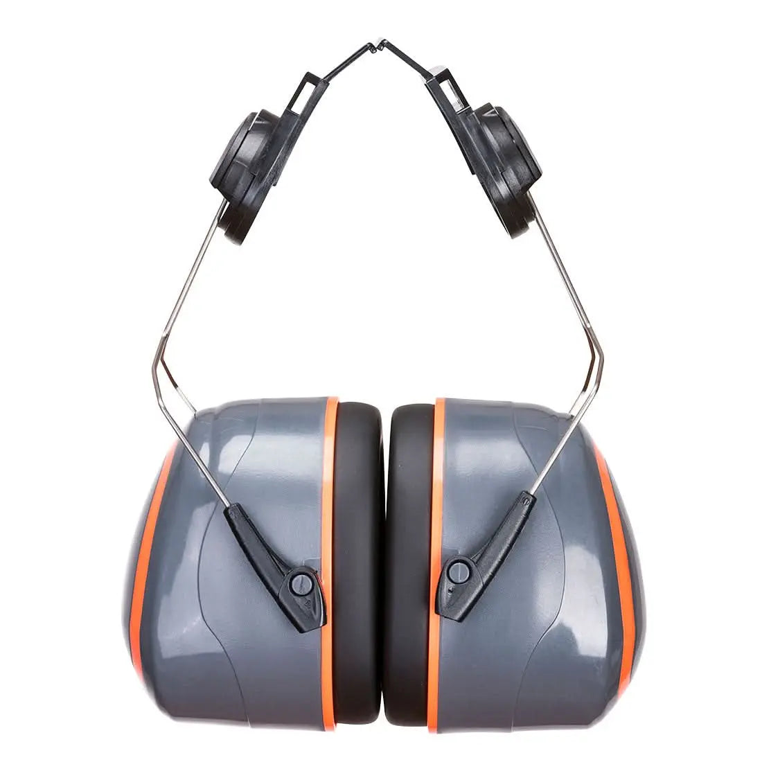 Hv Extreme Ear Defenders High Clip On Pw62 - Grey Orange - Customisable Ear Muffs